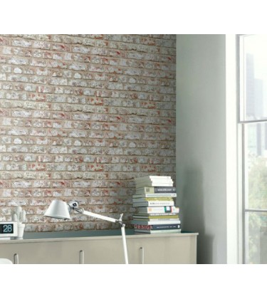 Rustic Brick Brown Wallpaper 5Sqm