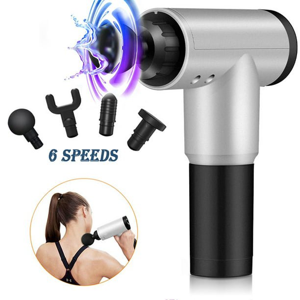 Massage gun with 5 different heads